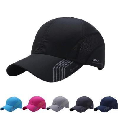 Baseball Cap   Cotton Quick Dry Mesh Adjustable Sunshade Hat Golf Tennis  eb-24910706